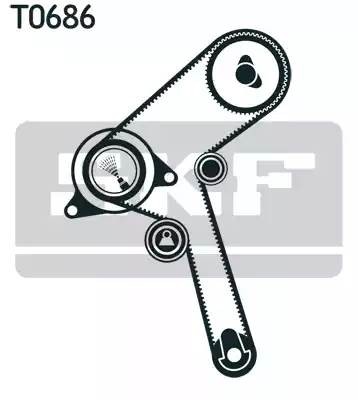 Комплект ремня ГРМ VKMA92012 SKF