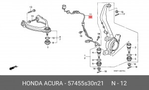 Деталь 57455S30N21 HONDA