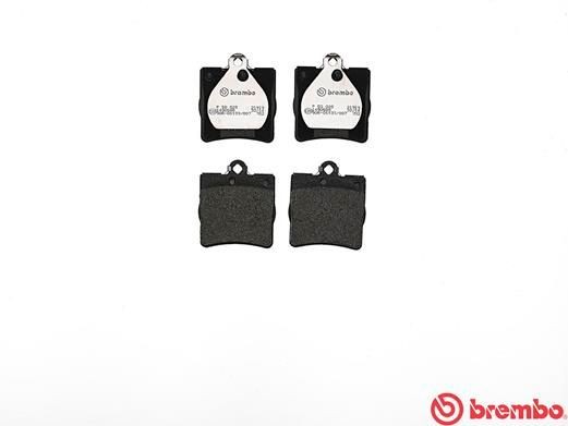 Комплект тормозных колодок, диско P50025 BREMBO