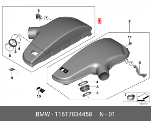 Коллектор впускной 11 61 7 834 458 BMW