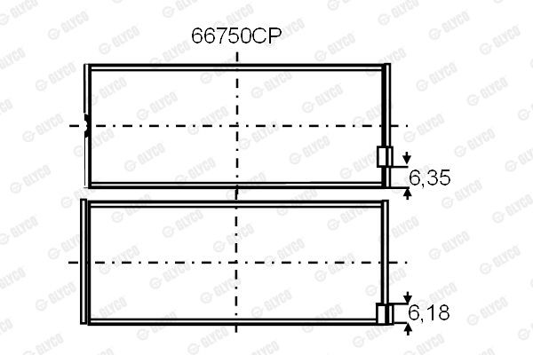 Подшипник 66750CP GLYCO