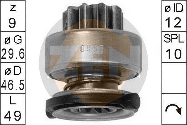 Бендикс стартера ZN0997 ZEN