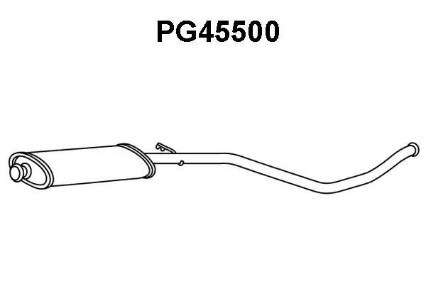 Предглушитель выхлопных газов PG45500 VENEPORTE