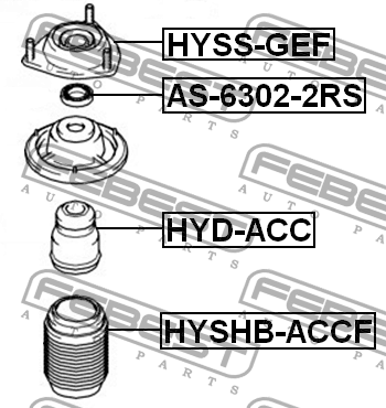 Опора амортизатора подвески HYSS-GEF FEBEST