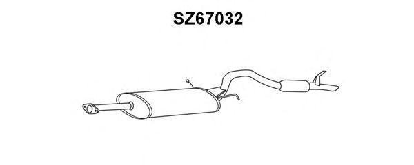Глушитель выхлопных газов конечный SZ67032 VENEPORTE