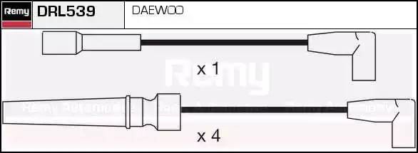 Ккомплект проводов зажигания DRL539 DELCO REMY