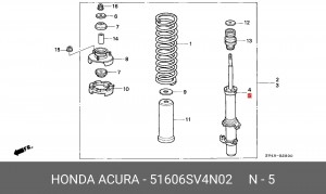 Амортизатор 51606SV4N02 HONDA