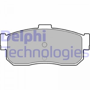 Комплект тормозных колодок, диско LP971 DELPHI