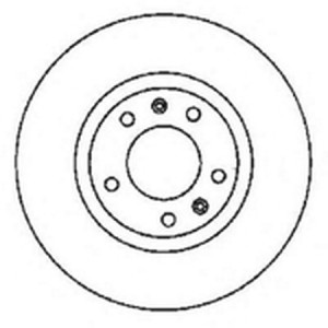Тормозной диск 561596B BENDIX JURID