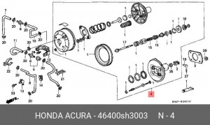 Усилитель тормозной системы 46400SH3003 HONDA