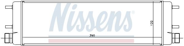 масляный радиатор, двигательное масло 90579 NISSENS