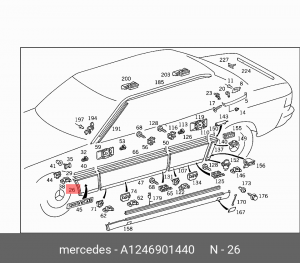 Деталь A 124 690 14 40 MERCEDES BENZ