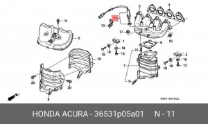 Лямбда-зонд 36531P05A01 HONDA