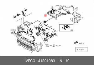 Тормозной шланг 41801083 IVECO