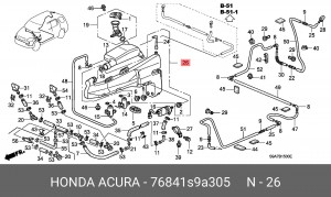 Деталь 76841S9A305 HONDA