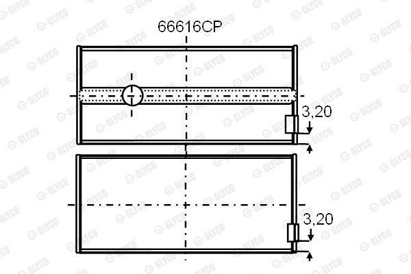 Подшипник 66616CP GLYCO