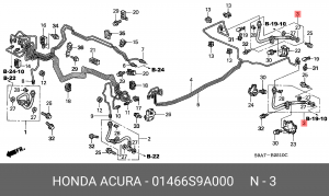 Тормозной шланг 01466S9A000 HONDA