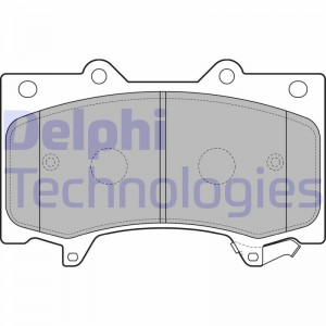 Комплект тормозных колодок, диско LP1701 DELPHI