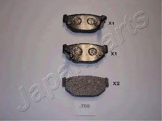 Комплект тормозных колодок, диско PP-700AF JAPAN PARTS GROUP