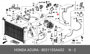 Деталь 80311S5AA02 HONDA
