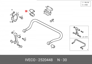 Подвеска, стабилизатор 2520448 IVECO