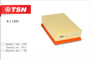 Фильтр воздушный 9.1.1251 TSN