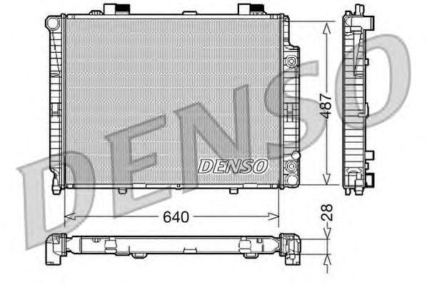 Радиатор, охлаждение двигател DRM17088 DENSO