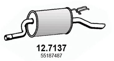 Глушитель выхлопных газов конечный 127137 ASSO