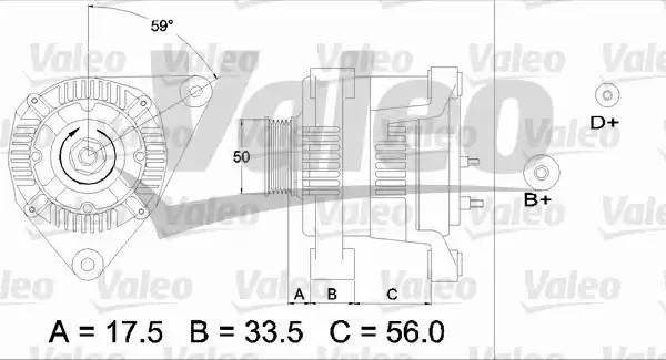 Генератор 437413 VALEO PHC