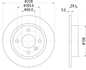 Тормозной диск MDC792 MINTEX
