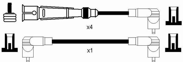 Ккомплект проводов зажигания 8618 NGK NTK