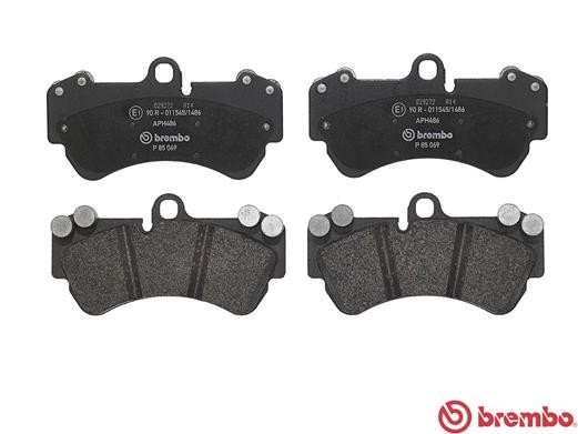 Комплект тормозных колодок, диско P85069 BREMBO