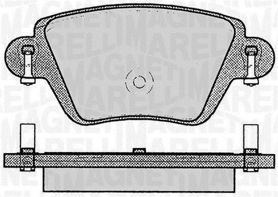 Комплект тормозных колодок, диско 430216171094 MAGNETI MARELLI
