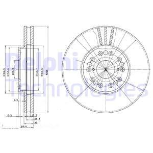 Тормозной диск BG2829 DELPHI