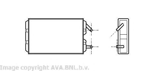 Радиатор отопителя VO6041 AVA