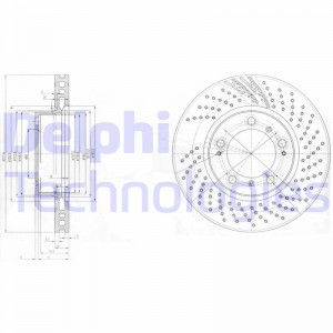 Тормозной диск BG3564 DELPHI