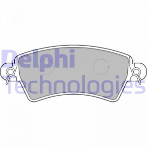Комплект тормозных колодок, диско LP1517 DELPHI