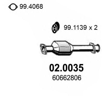 Катализатор 020035 ASSO
