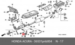 Лямбда-зонд 36531PNB004 HONDA