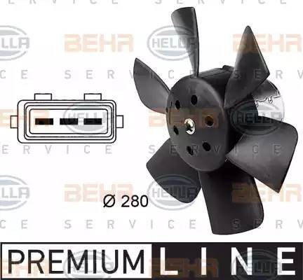 Вентилятор, охлаждение двигателя 8EW 009 144-381 HELLA