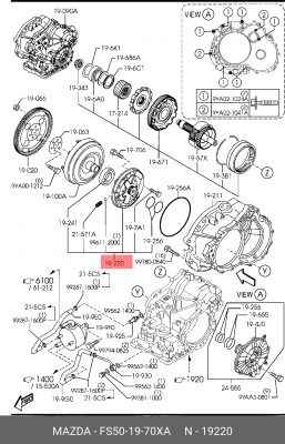 Насос масляный ДВС FS501970XA MAZDA