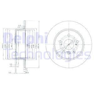 Тормозной диск BG3183 DELPHI