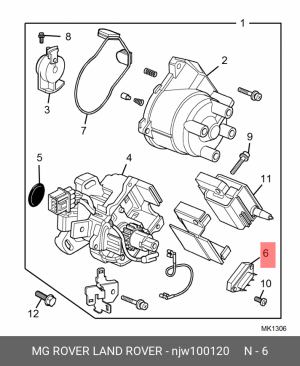 Блок управления, система зажигания NJW100120 MG ROVER LAND ROVER