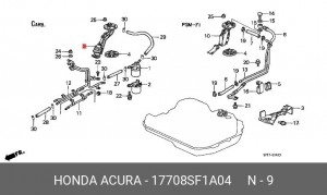 Фильтр, подъема топлива 17708SF1A04 HONDA