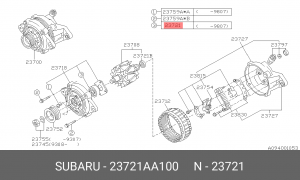 Подшипник генератора 23721AA100 SUBARU