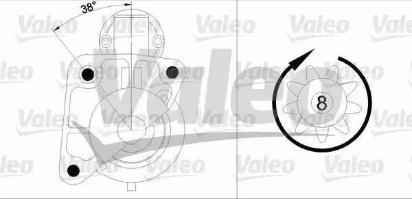 Стартер 455950 VALEO PHC
