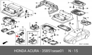 Лампа 35851SEAE01 HONDA