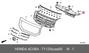 Деталь 71125SZAA00 HONDA