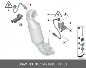 Лямбда-зонд 11 78 7 549 860 BMW