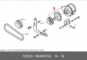 Генератор 98449163 IVECO